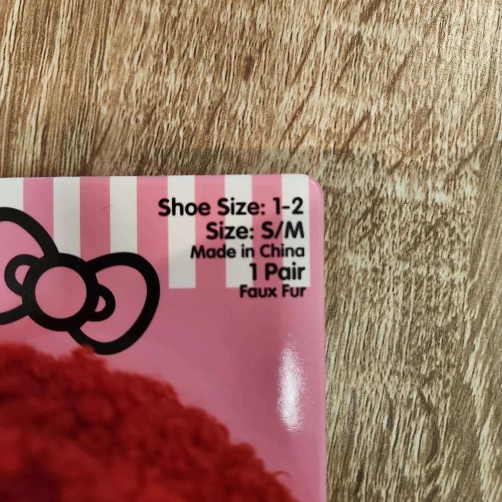 Hello Kitty Kids Slippers in Red and White